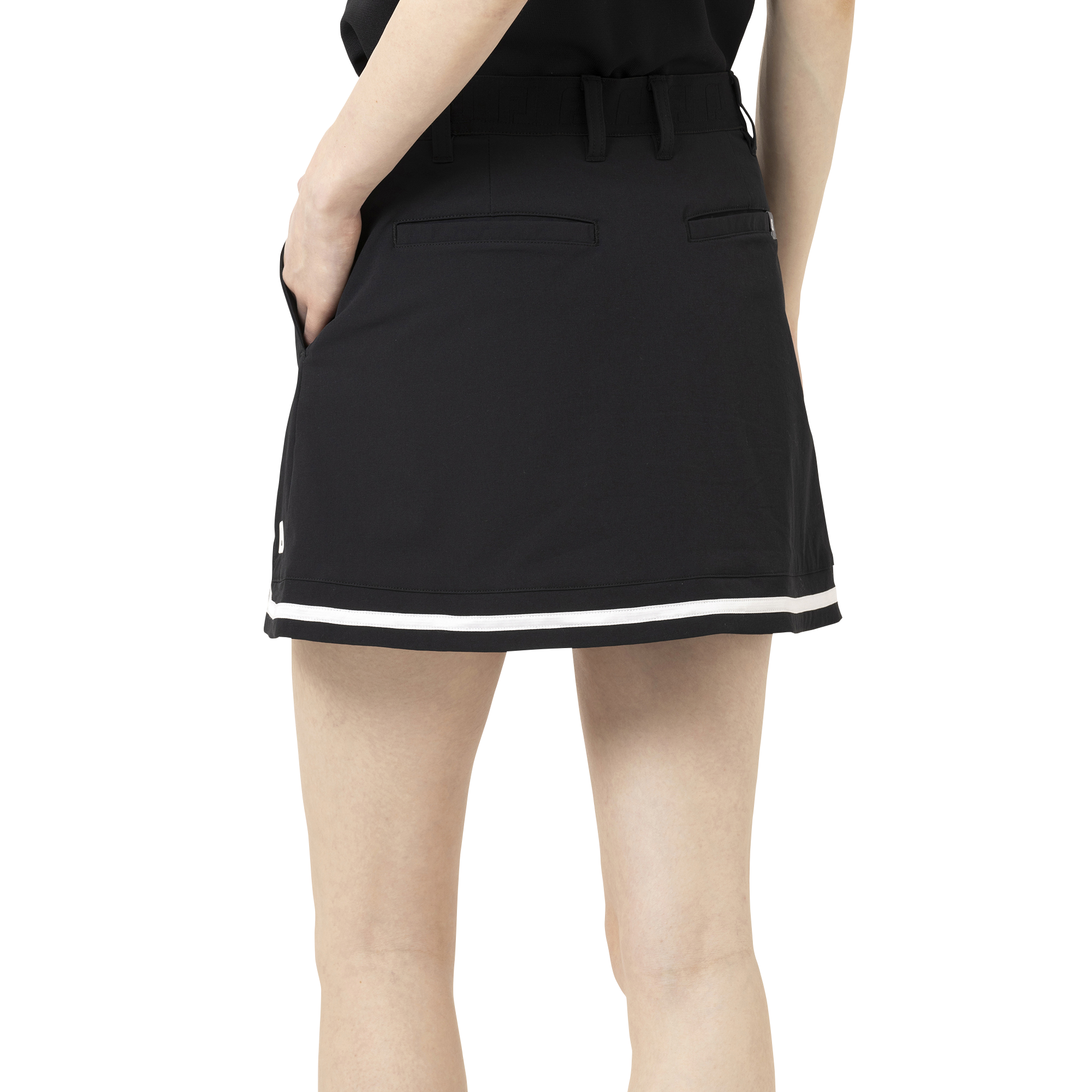 Solid Woven Skort Women