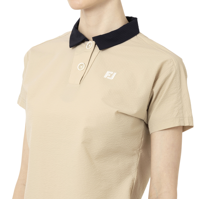 Short Sleeve Seersucker Shirts Women