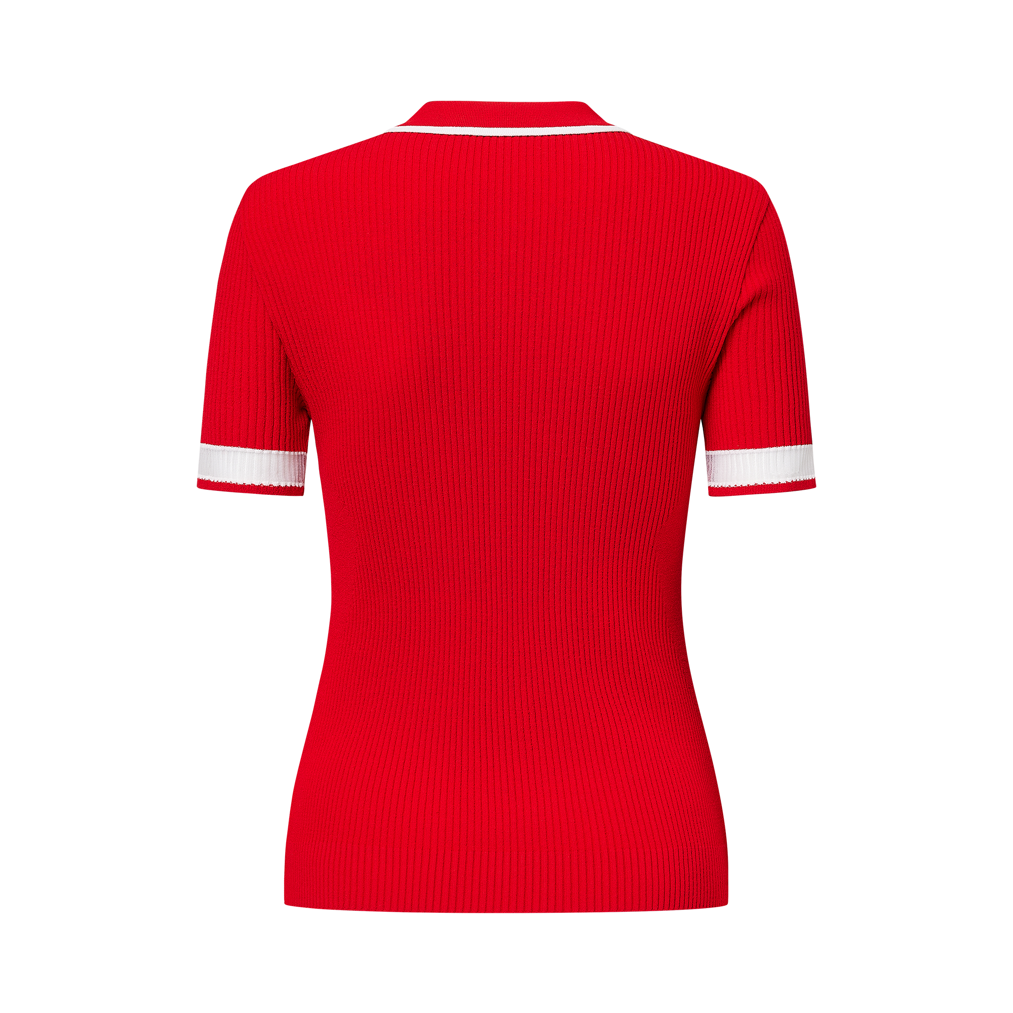 Slim Knit Polo Shirt Women