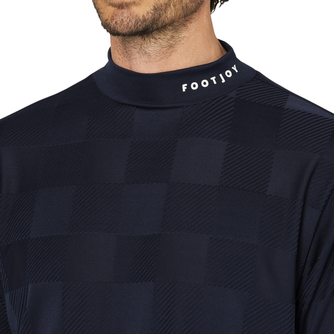 Short Sleeve Jacquard Mock Shirts