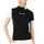 Short Sleeve Logo Mock Neck Shirts Women