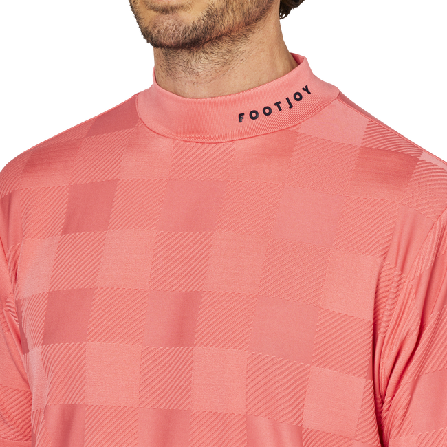 Short Sleeve Jacquard Mock Shirts