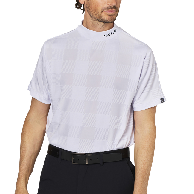 Short Sleeve Jacquard Mock Shirts