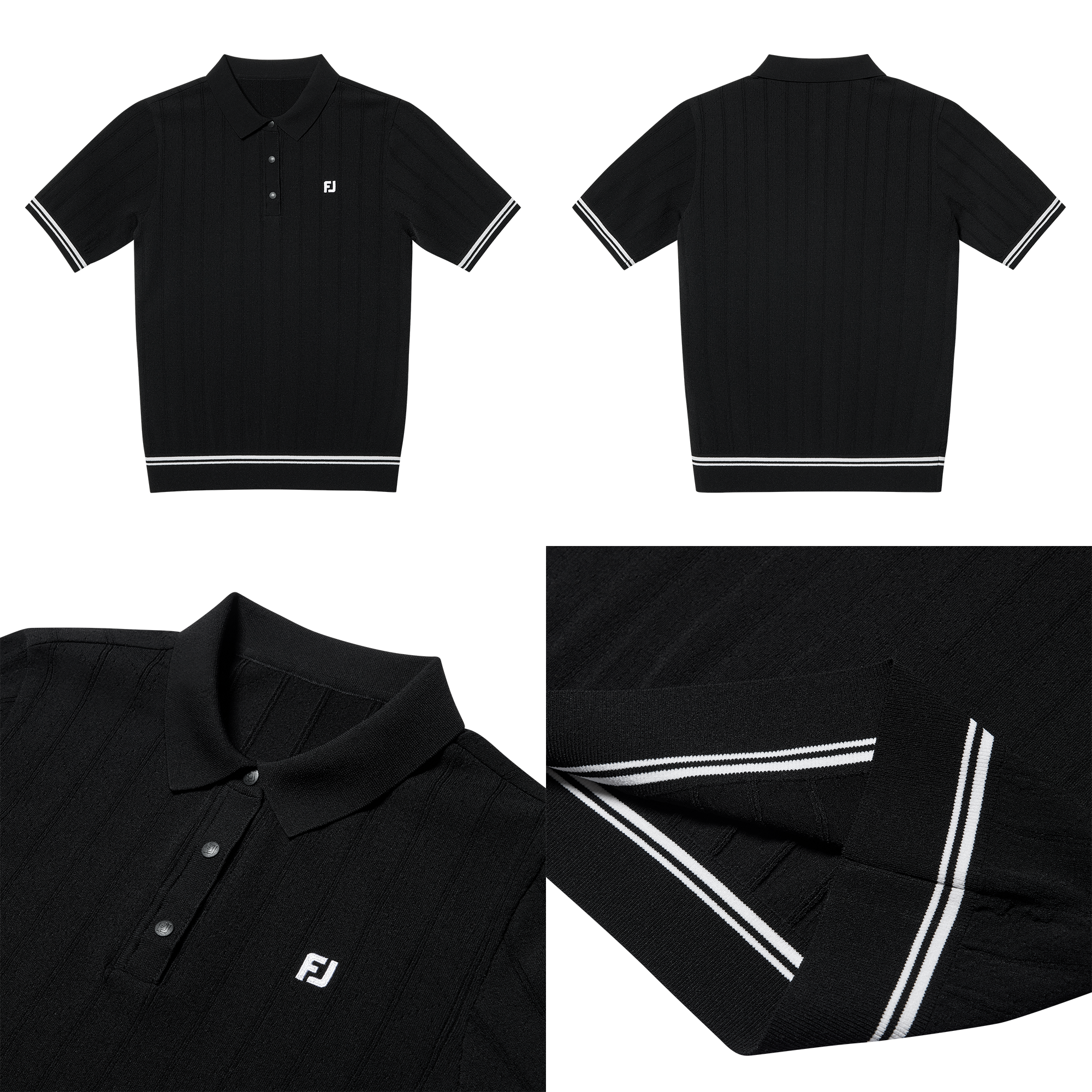 Cable Knit Polo Shirts Women