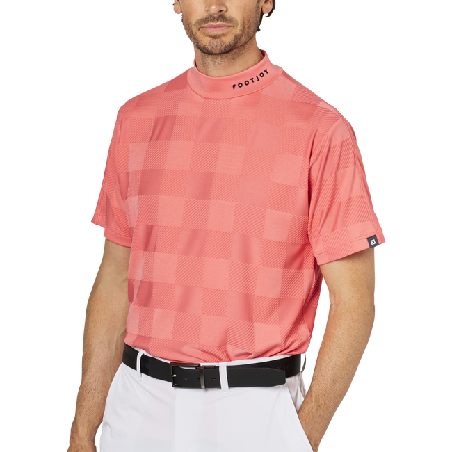 Short Sleeve Jacquard Mock Shirts