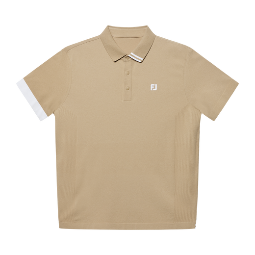 Contrast Sleeve Knit Polo Shirts