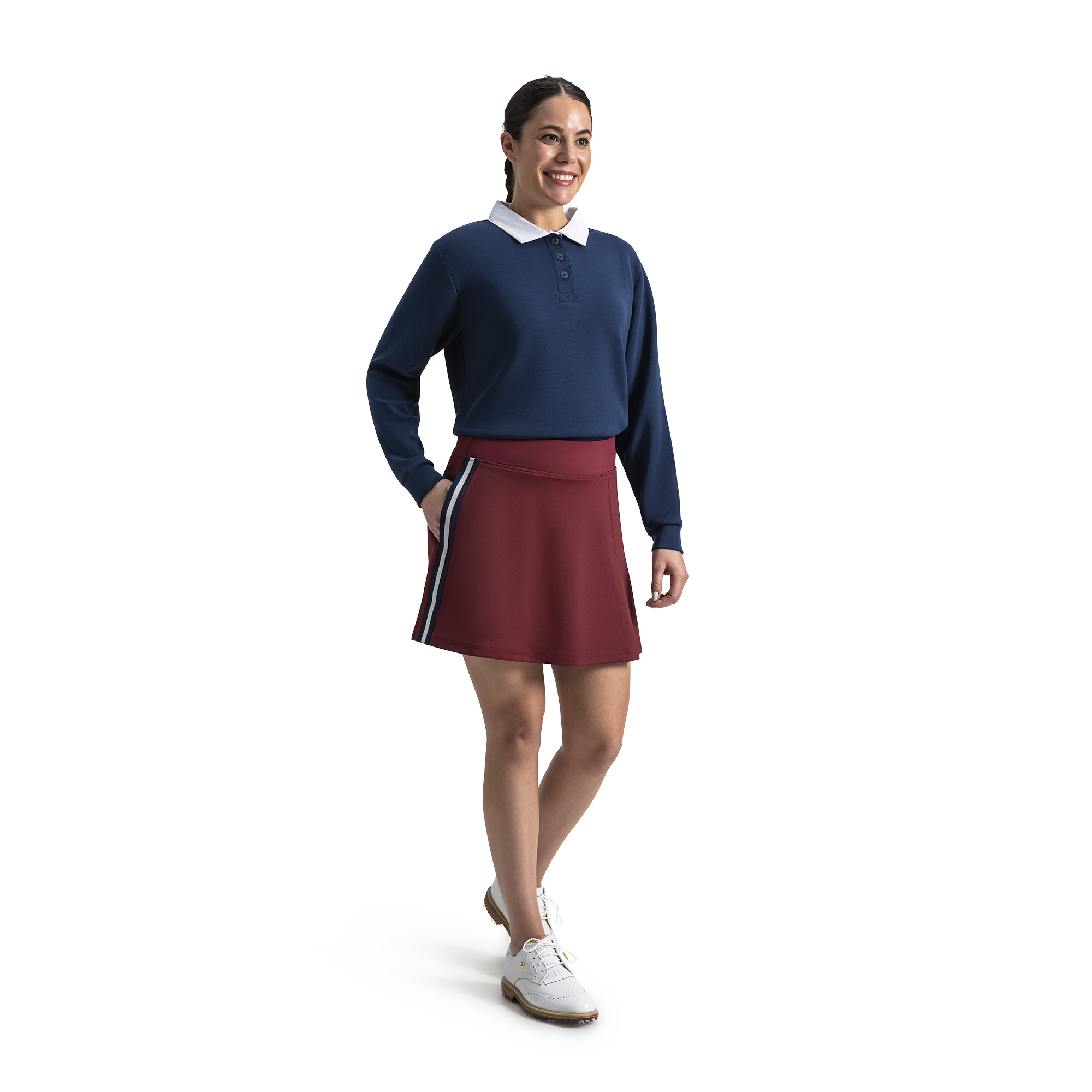 Asymmetric Pleated Skort