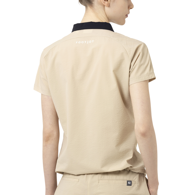 Short Sleeve Seersucker Shirts Women