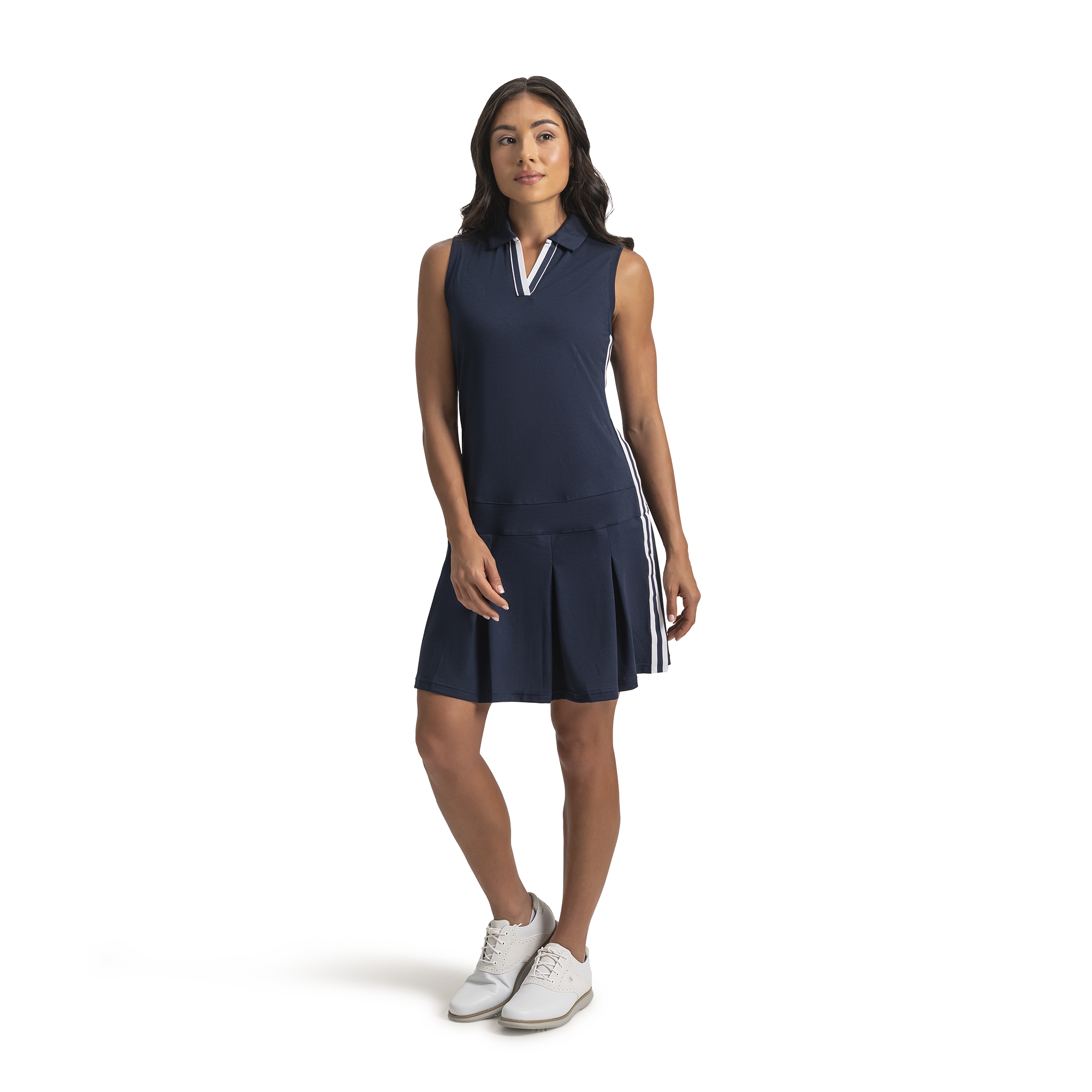 Short Sleeve Pleated Dress