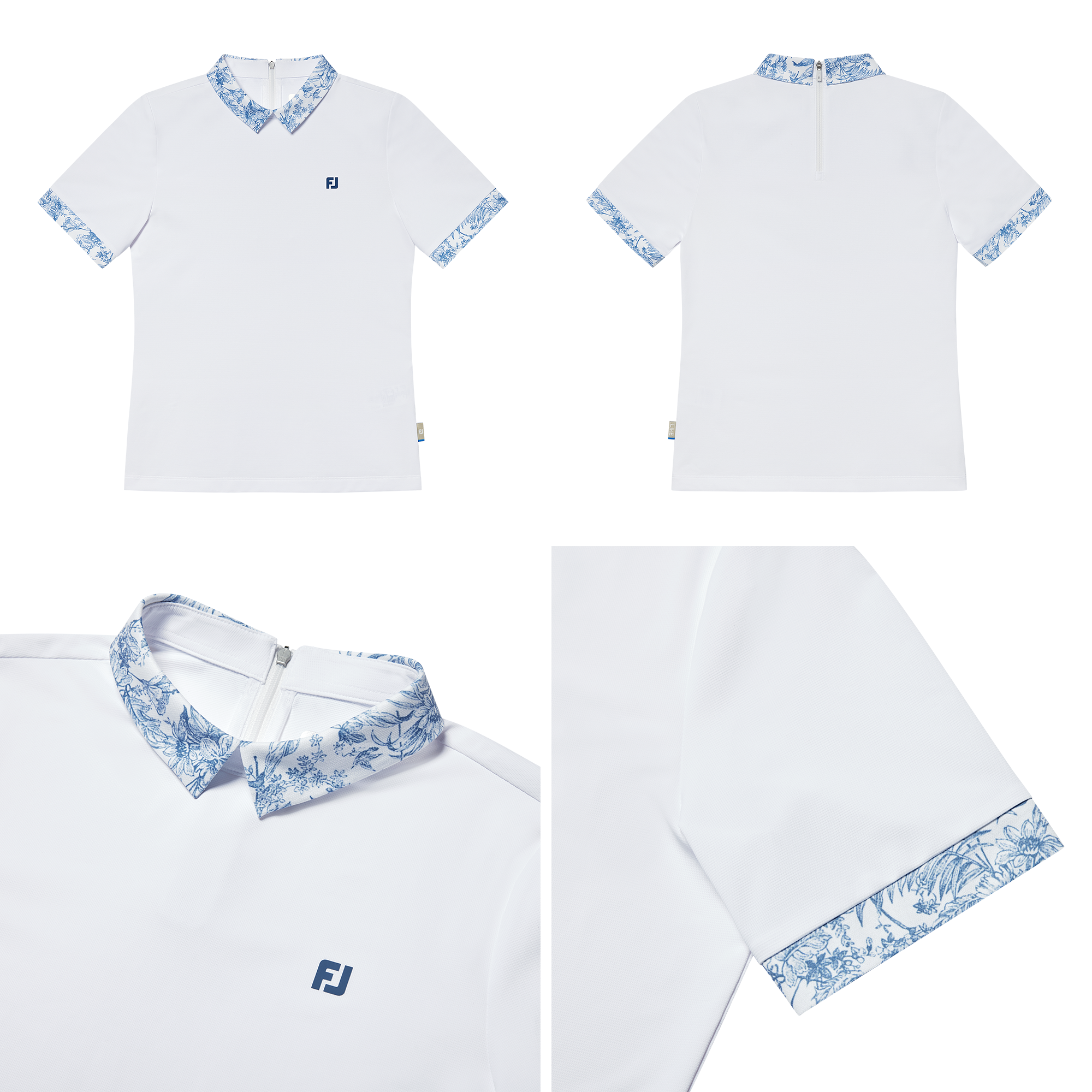 Sleeve Print Polo Women