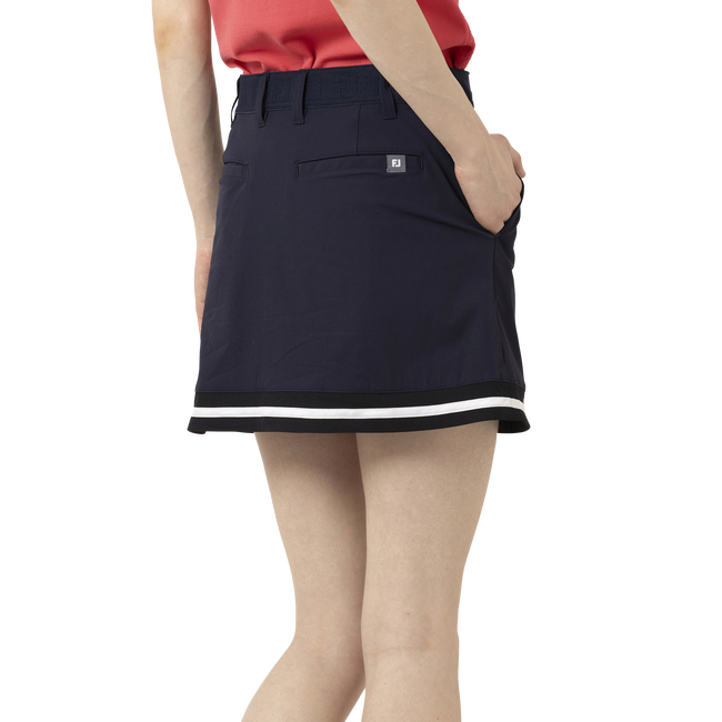 Solid Woven Skort Women