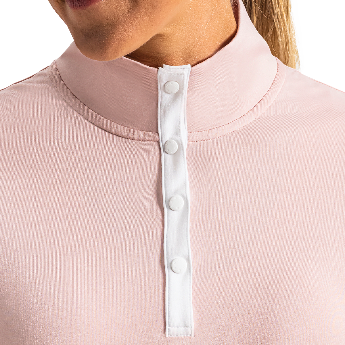 Mock Neck Short Sleeve Top