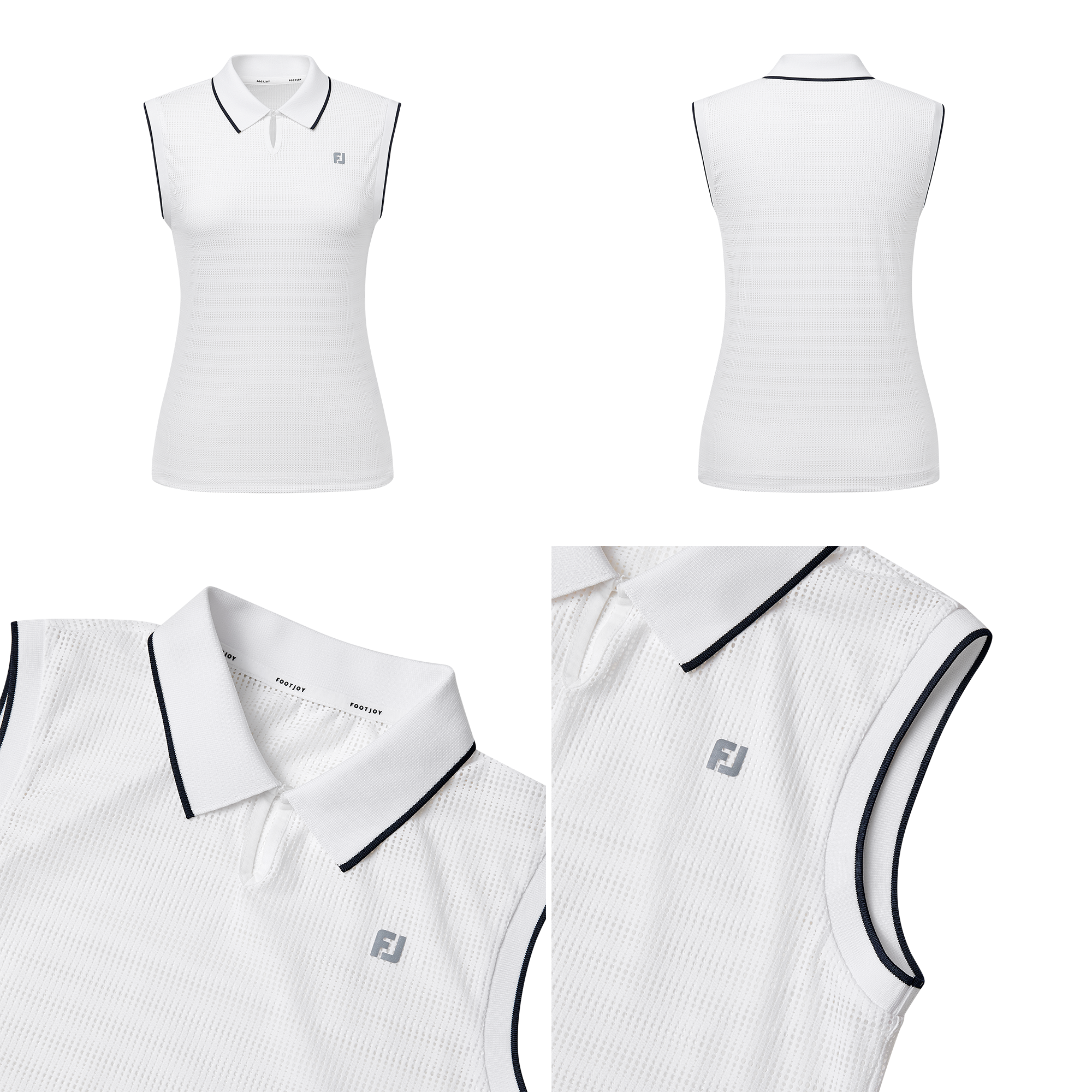 Essential Sleeveless Polo Shirt Women