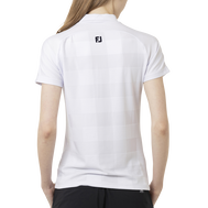 Short Sleeve Jacquard Mock Shirts Women