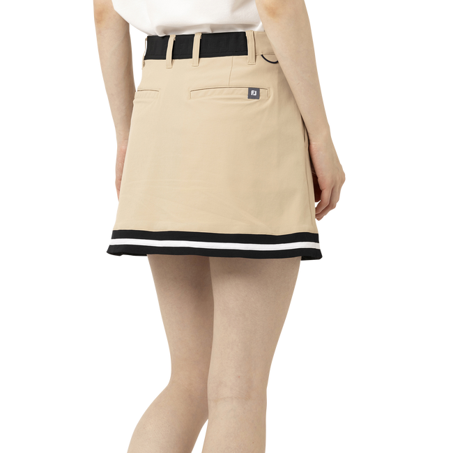 Solid Woven Skort Women