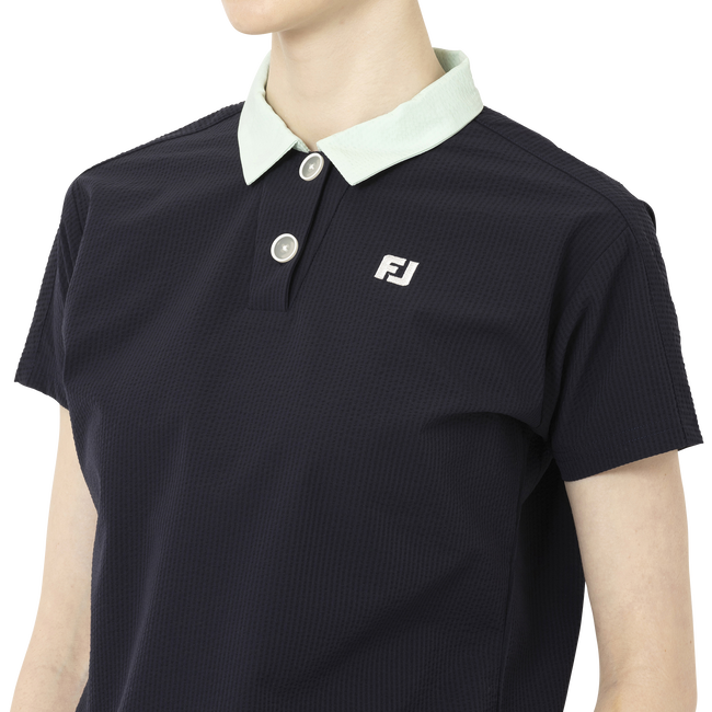 Short Sleeve Seersucker Shirts Women