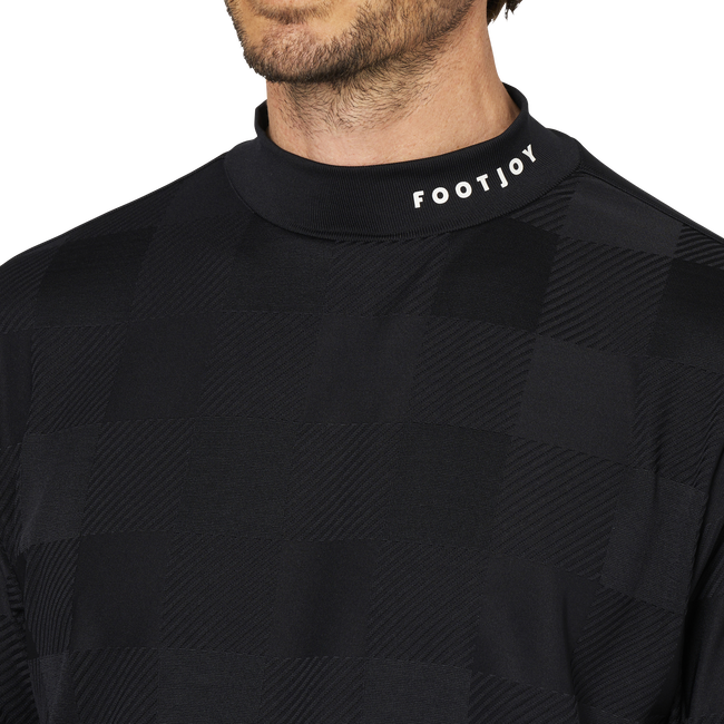 Short Sleeve Jacquard Mock Shirts