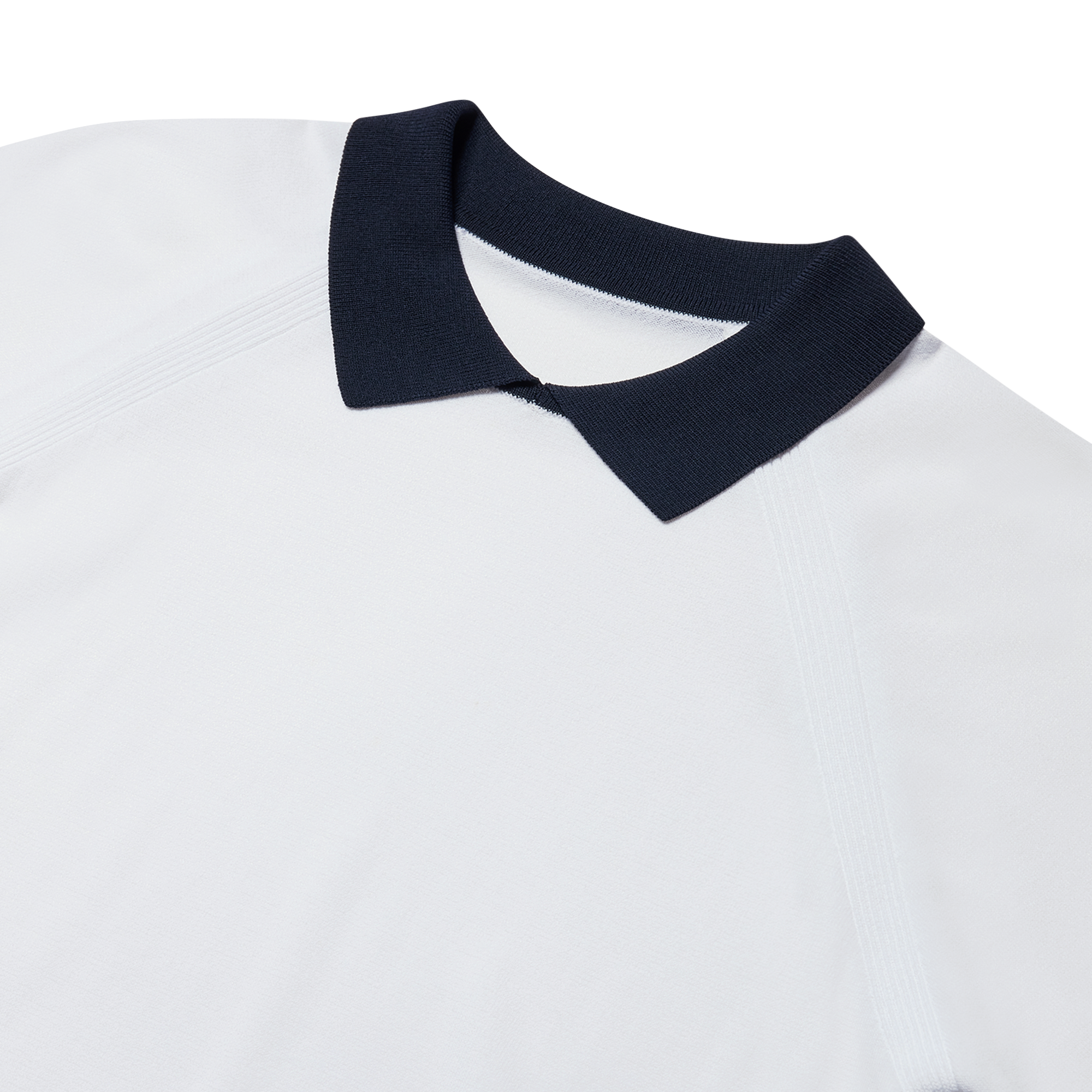 Raglan Knit Polo Shirts Women