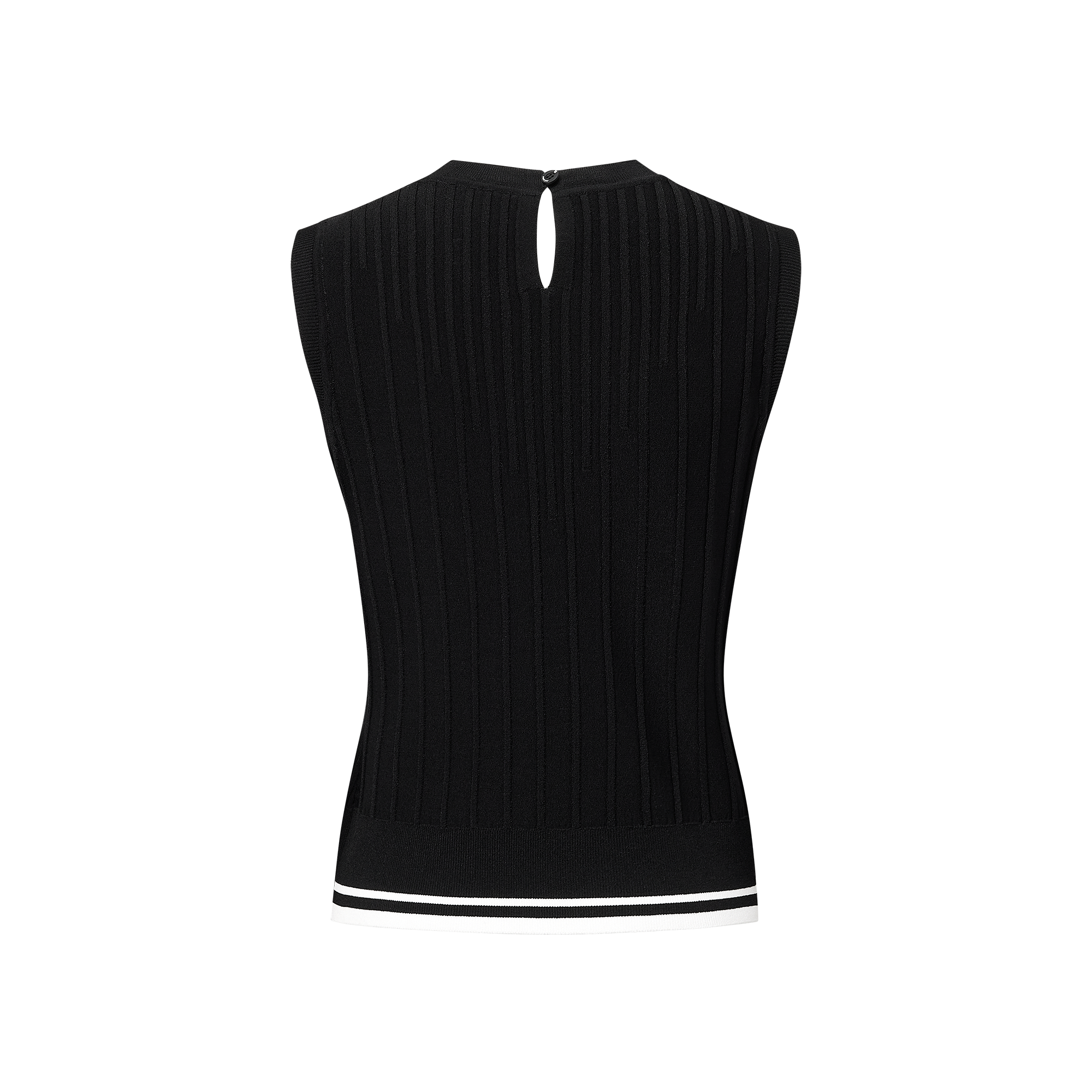 여성 슬리브리스 니트