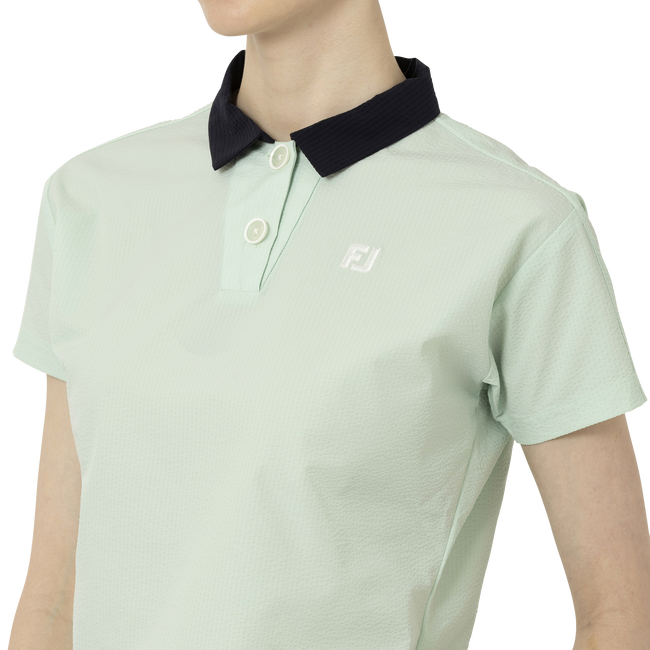 Short Sleeve Seersucker Shirts Women