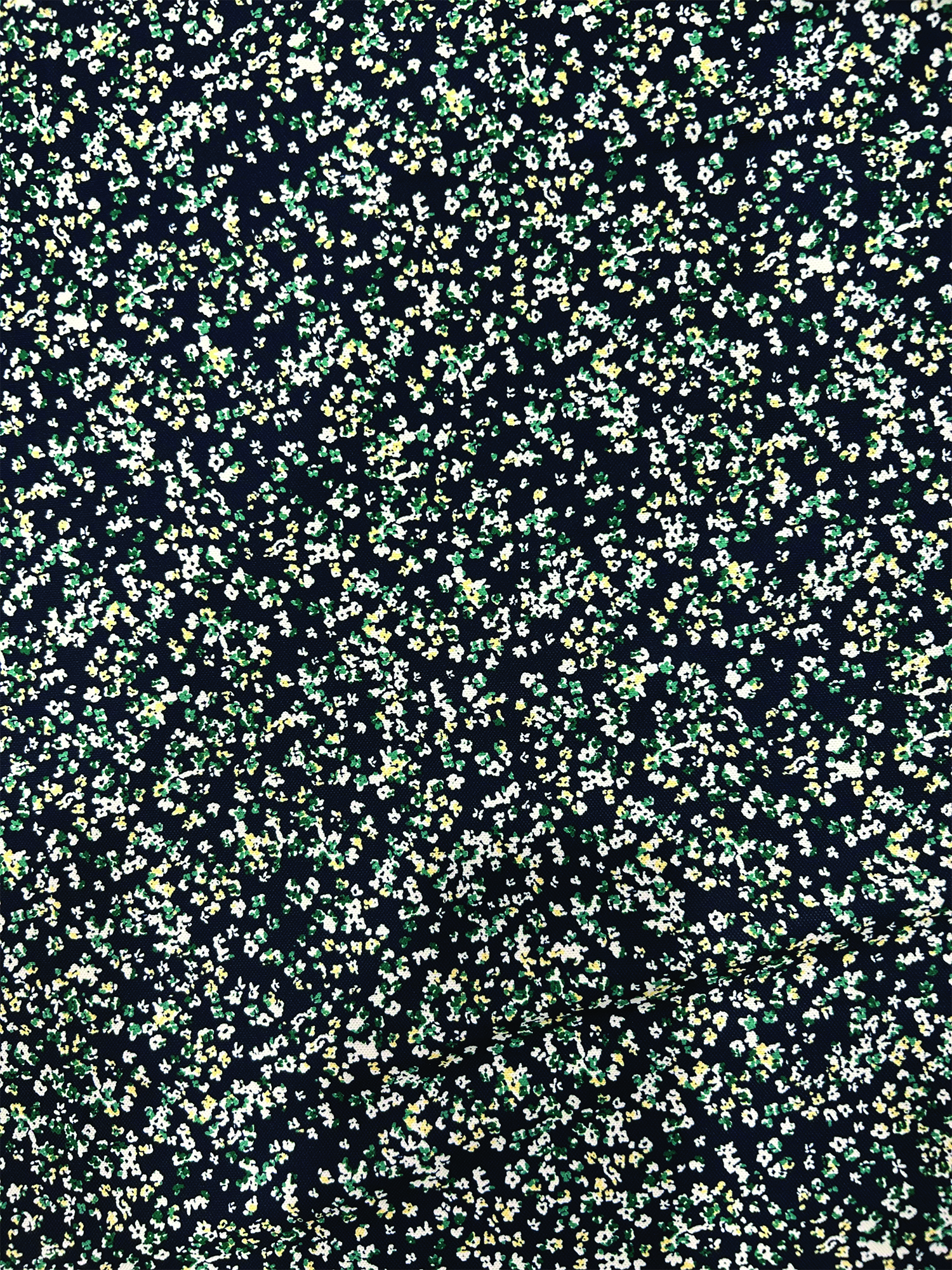 Watercolor Floral Print Pique Self Collar